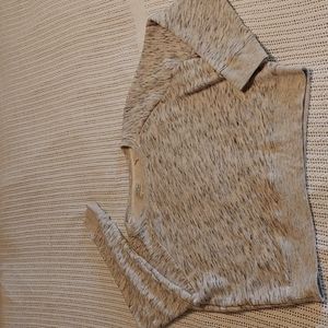 J. Crew Beige Speckled Sweatshirt